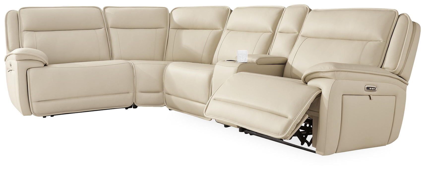 Double Deal Reclining Sectional with Console - Casa Morelos / Coahuila Furniture (Oklahoma City, OK)