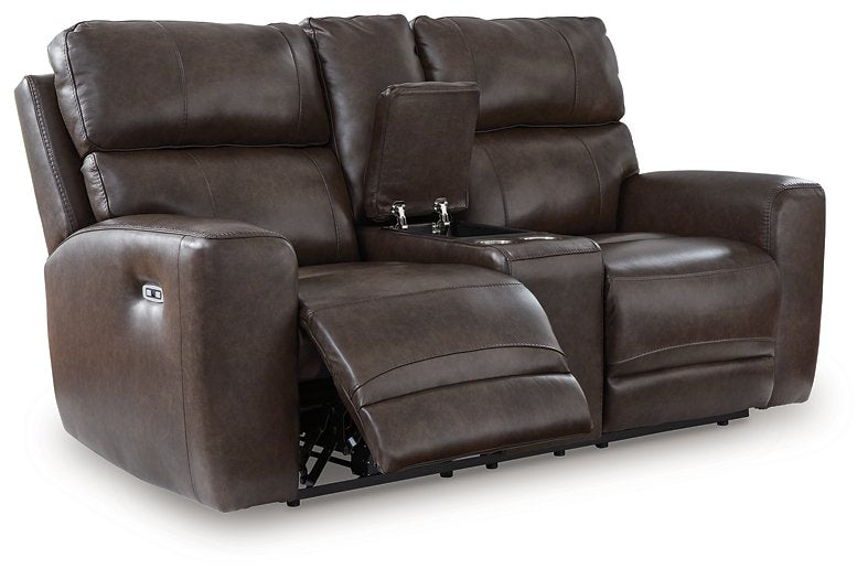 Crossplex Power Reclining Loveseat with Console - Casa Morelos / Coahuila Furniture (Oklahoma City, OK)