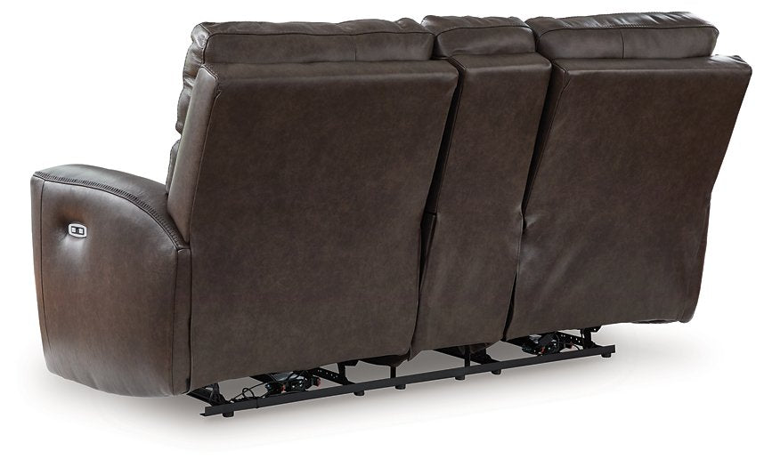 Crossplex Power Reclining Loveseat with Console - Casa Morelos / Coahuila Furniture (Oklahoma City, OK)