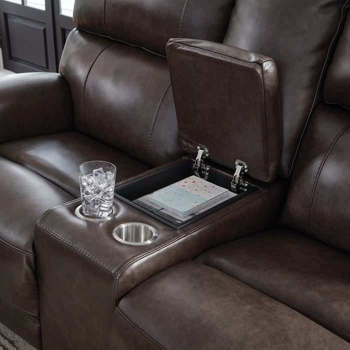 Crossplex Power Reclining Loveseat with Console - Casa Morelos / Coahuila Furniture (Oklahoma City, OK)