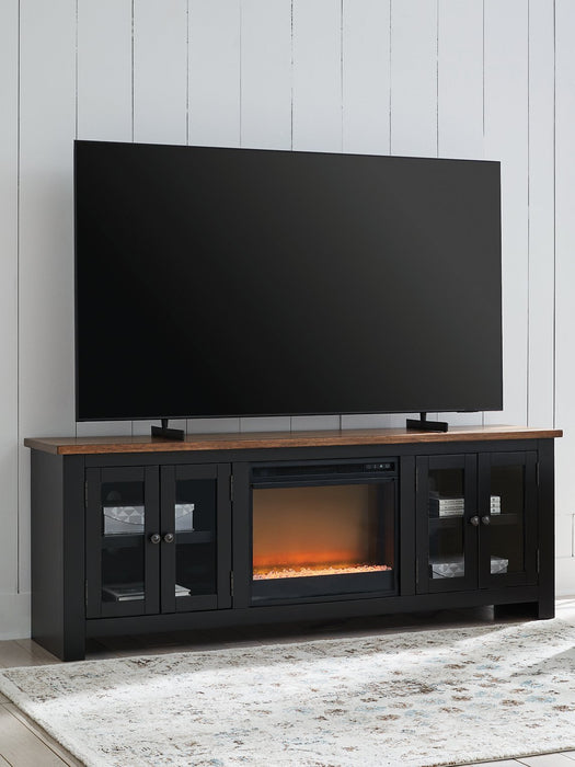 Wildenauer 76" TV Stand with Electric Fireplace - Casa Morelos / Coahuila Furniture (Oklahoma City, OK)