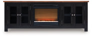 Wildenauer 76" TV Stand with Electric Fireplace - Casa Morelos / Coahuila Furniture (Oklahoma City, OK)