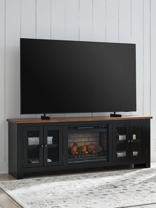 Wildenauer 76" TV Stand with Electric Fireplace - Casa Morelos / Coahuila Furniture (Oklahoma City, OK)
