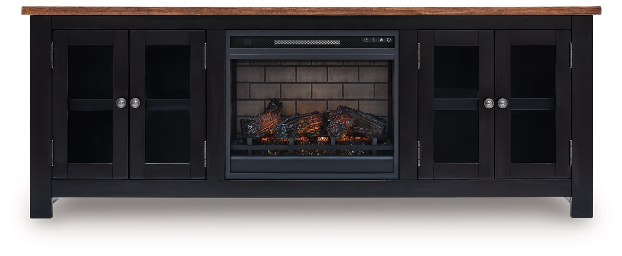 Wildenauer 76" TV Stand with Electric Fireplace - Casa Morelos / Coahuila Furniture (Oklahoma City, OK)