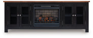 Wildenauer 76" TV Stand with Electric Fireplace - Casa Morelos / Coahuila Furniture (Oklahoma City, OK)