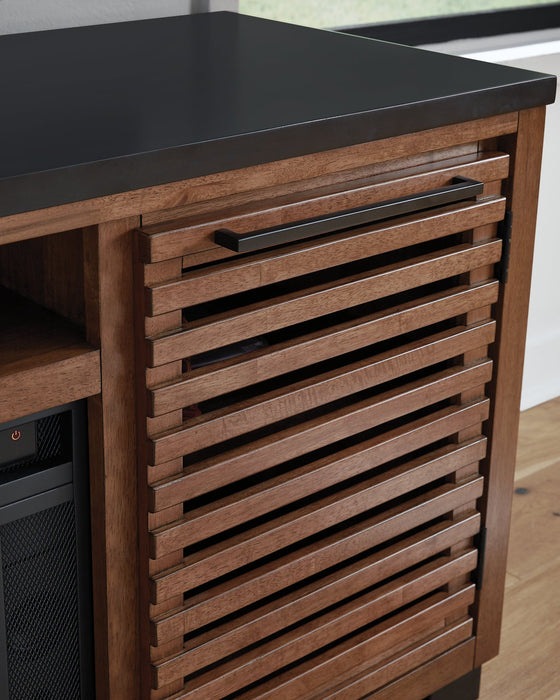 Kallari 84" TV Stand with Electric Fireplace - Casa Morelos / Coahuila Furniture (Oklahoma City, OK)