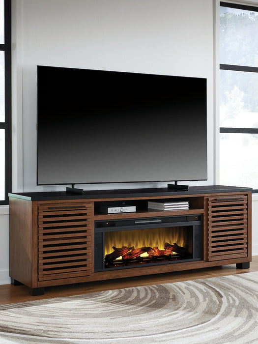 Kallari 84" TV Stand with Electric Fireplace - Casa Morelos / Coahuila Furniture (Oklahoma City, OK)
