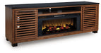 Kallari 84" TV Stand with Electric Fireplace - Casa Morelos / Coahuila Furniture (Oklahoma City, OK)