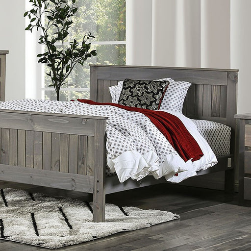 Rockwall Bed Grey & White - Casa Morelos / Coahuila Furniture (Oklahoma City, OK)