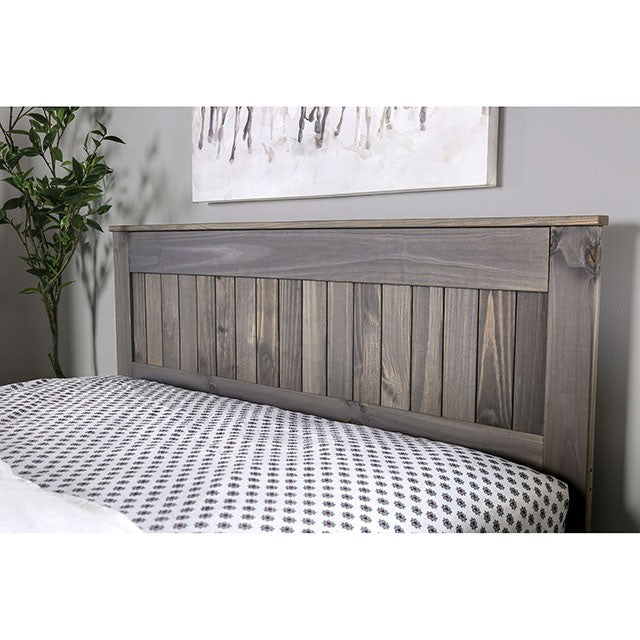 Rockwall Bed Grey & White - Casa Morelos / Coahuila Furniture (Oklahoma City, OK)