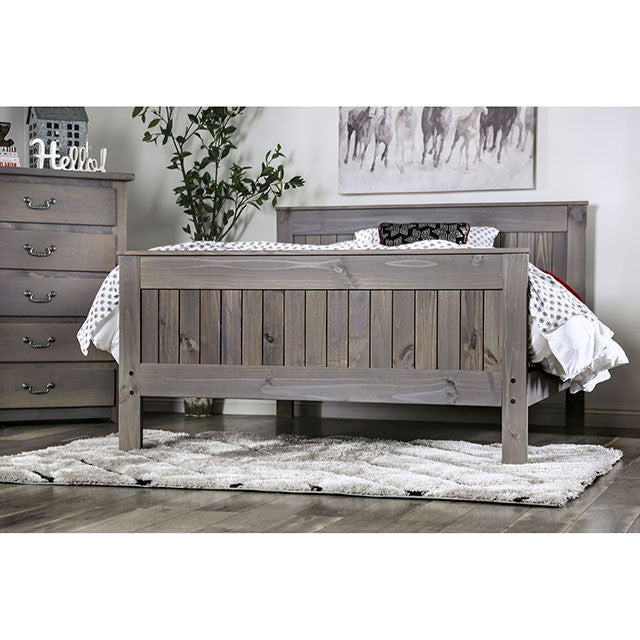 Rockwall Bed Grey & White - Casa Morelos / Coahuila Furniture (Oklahoma City, OK)