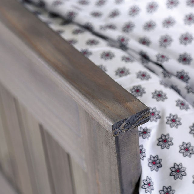 Rockwall Bed Grey & White - Casa Morelos / Coahuila Furniture (Oklahoma City, OK)