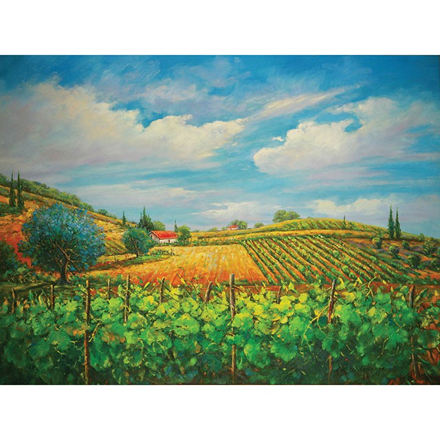 Summer In Napa Printed Canvas Painting - Casa Morelos / Coahuila Furniture (Oklahoma City, OK)