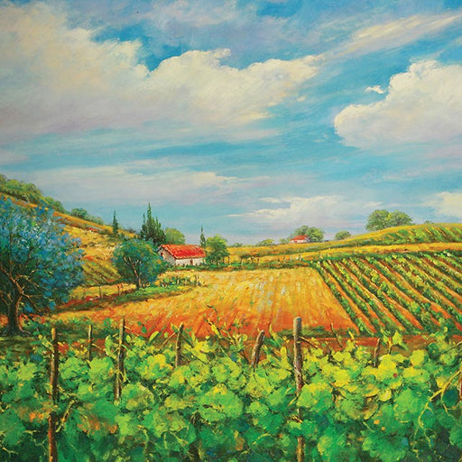 Summer In Napa Printed Canvas Painting - Casa Morelos / Coahuila Furniture (Oklahoma City, OK)