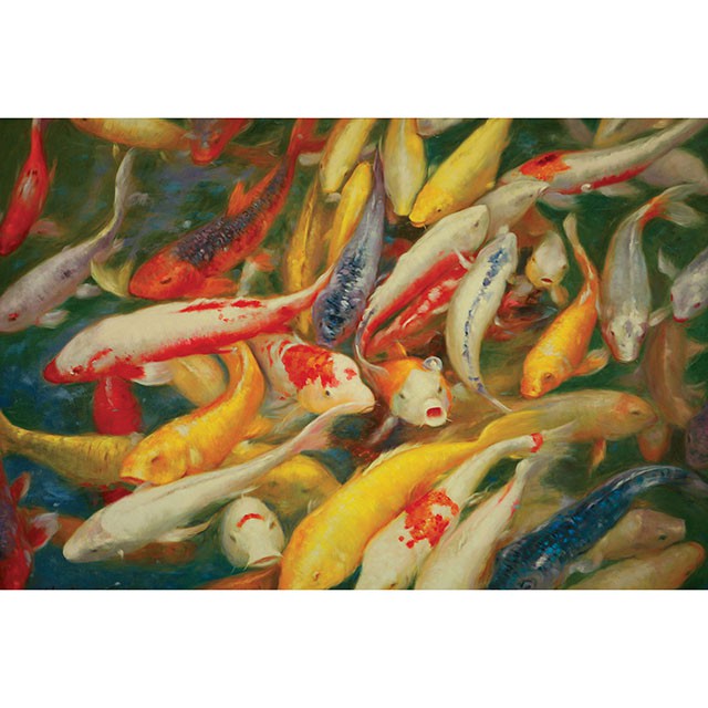 Koi Printed Canvas Painting - Casa Morelos / Coahuila Furniture (Oklahoma City, OK)