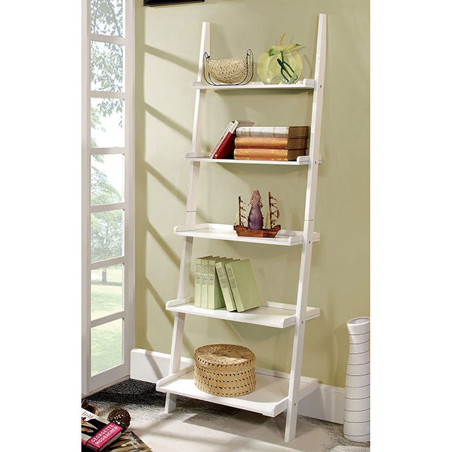 Sion White Ladder Shelf - Casa Morelos / Coahuila Furniture (Oklahoma City, OK)