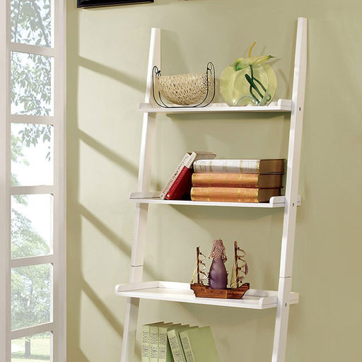 Sion White Ladder Shelf - Casa Morelos / Coahuila Furniture (Oklahoma City, OK)