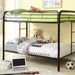 Rainbow Twin/Twin Bunk Bed Black, Silver, & White - Casa Morelos / Coahuila Furniture (Oklahoma City, OK)