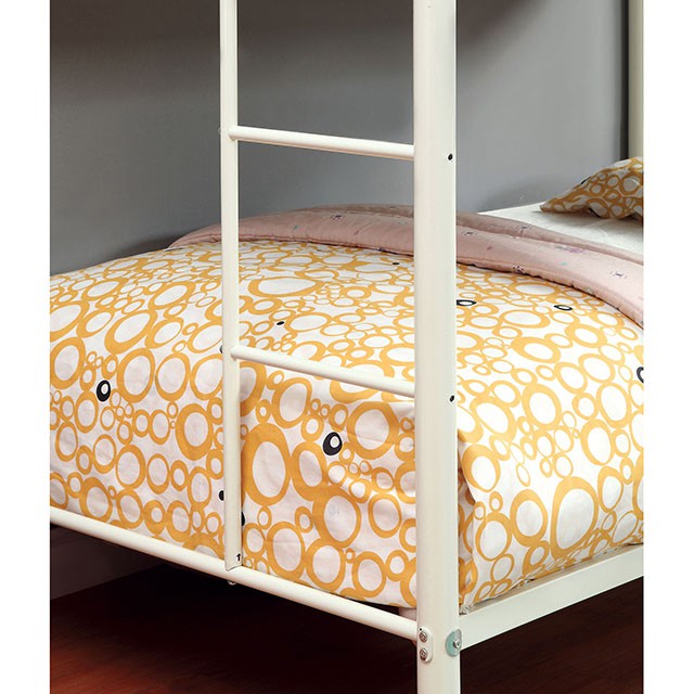 Rainbow Twin/Twin Bunk Bed Black, Silver, & White - Casa Morelos / Coahuila Furniture (Oklahoma City, OK)