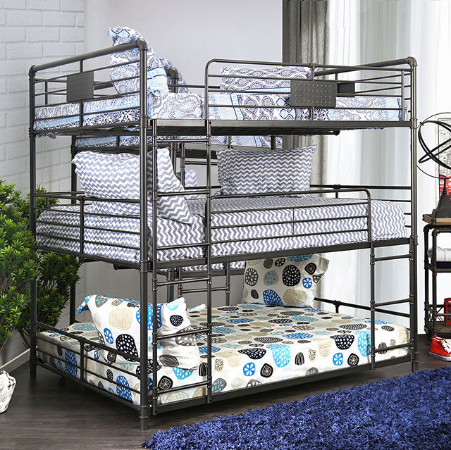 Olga I Antique Black Full/Full Bunk Bed - Casa Morelos / Coahuila Furniture (Oklahoma City, OK)
