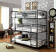 Olga I Antique Black Full/Full Bunk Bed - Casa Morelos / Coahuila Furniture (Oklahoma City, OK)