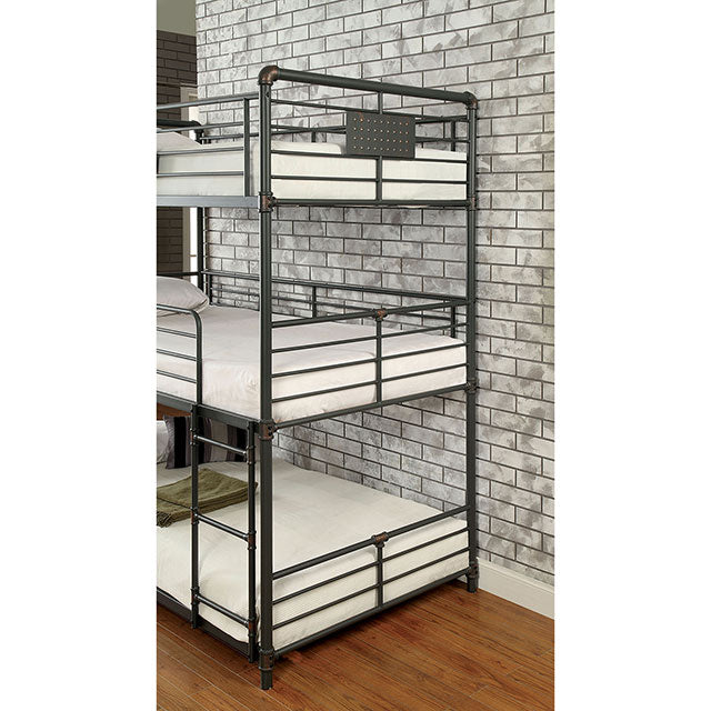 Olga I Antique Black Full/Full Bunk Bed - Casa Morelos / Coahuila Furniture (Oklahoma City, OK)