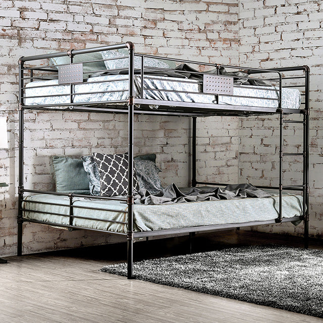 Olga I Antique Black Full/Full Bunk Bed - Casa Morelos / Coahuila Furniture (Oklahoma City, OK)