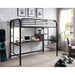 Opal Iii Black & Silver Twin Loft Bed - Casa Morelos / Coahuila Furniture (Oklahoma City, OK)