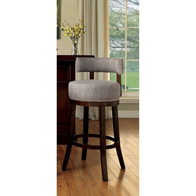 LYNSEY Dark Oak/Light Gray 29" Bar Stool - Casa Morelos / Coahuila Furniture (Oklahoma City, OK)