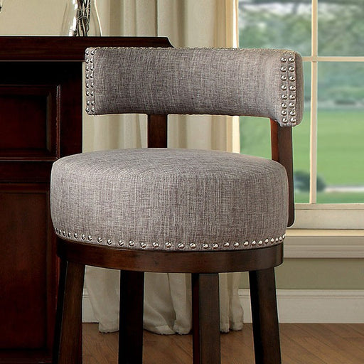 LYNSEY Dark Oak/Light Gray 29" Bar Stool - Casa Morelos / Coahuila Furniture (Oklahoma City, OK)