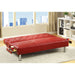 Farel Futon Sofa Red & White - Casa Morelos / Coahuila Furniture (Oklahoma City, OK)