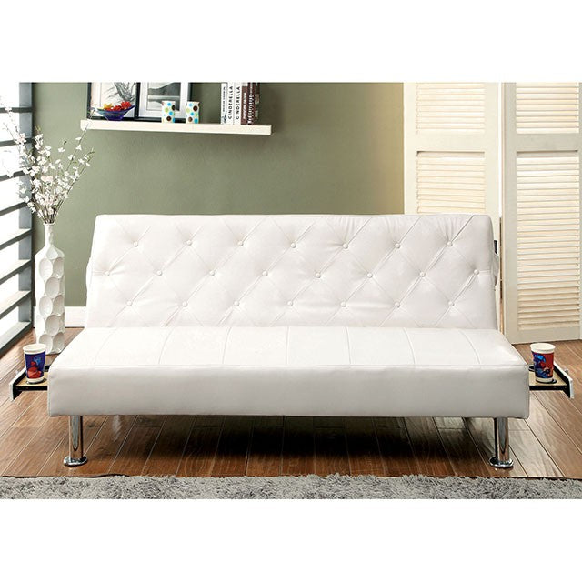 Farel Futon Sofa Red & White - Casa Morelos / Coahuila Furniture (Oklahoma City, OK)