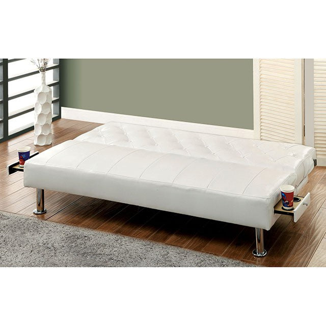 Farel Futon Sofa Red & White - Casa Morelos / Coahuila Furniture (Oklahoma City, OK)