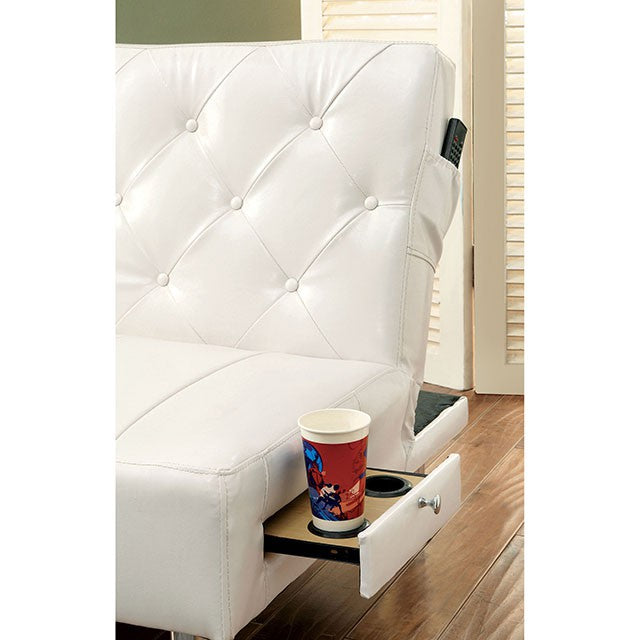 Farel Futon Sofa Red & White - Casa Morelos / Coahuila Furniture (Oklahoma City, OK)