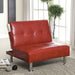 Bulle Chair Grey & Red - Casa Morelos / Coahuila Furniture (Oklahoma City, OK)