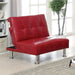 Bulle Chair Grey & Red - Casa Morelos / Coahuila Furniture (Oklahoma City, OK)