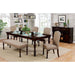 HOLCROFT Antique Cherry/Beige Bench - Casa Morelos / Coahuila Furniture (Oklahoma City, OK)