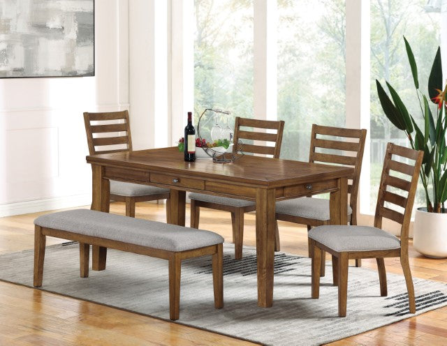 Rapidview 6 Pc Dining Table Set with Bench - Casa Morelos / Coahuila Furniture (Oklahoma City, OK)