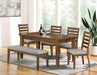 Rapidview 6 Pc Dining Table Set with Bench - Casa Morelos / Coahuila Furniture (Oklahoma City, OK)