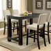 Sania 5 Pc Bar Table Set Black - Casa Morelos / Coahuila Furniture (Oklahoma City, OK)