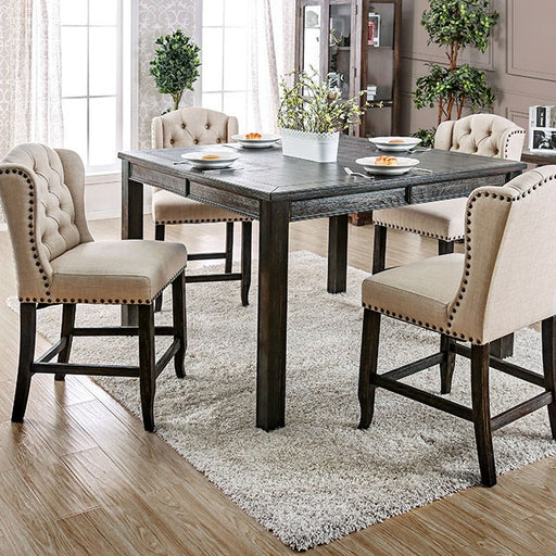 Sania 5 Pc Counter Ht Table Set Rustic - Casa Morelos / Coahuila Furniture (Oklahoma City, OK)