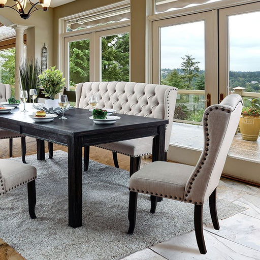 Sania 9 Pc Dining Table Set Beige - Casa Morelos / Coahuila Furniture (Oklahoma City, OK)