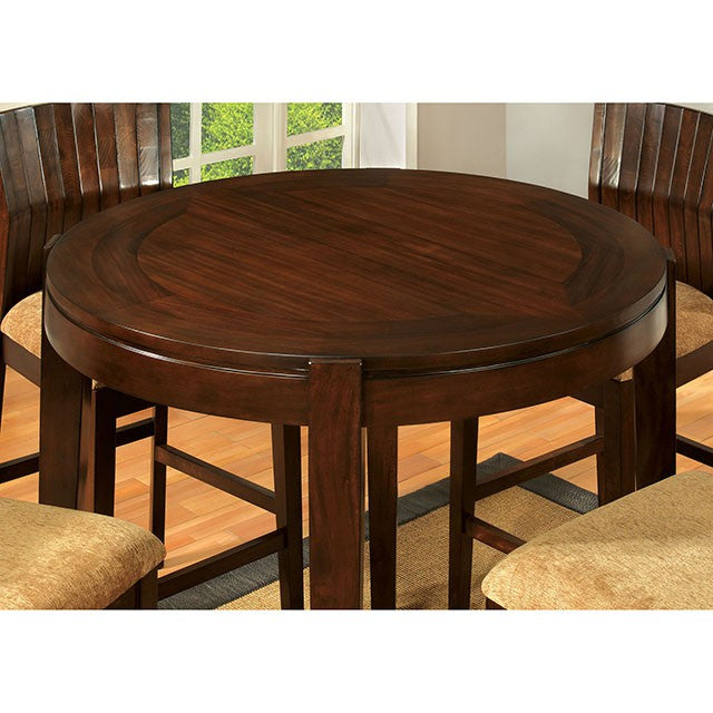 Ottawa Round Dining Table Brown - Casa Morelos / Coahuila Furniture (Oklahoma City, OK)
