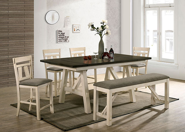 Jamestown Counter Ht. Bench - Casa Morelos / Coahuila Furniture (Oklahoma City, OK)