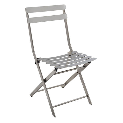 Lilah Stainless Folding Chair (2/Ctn) - Casa Morelos / Coahuila Furniture (Oklahoma City, OK)