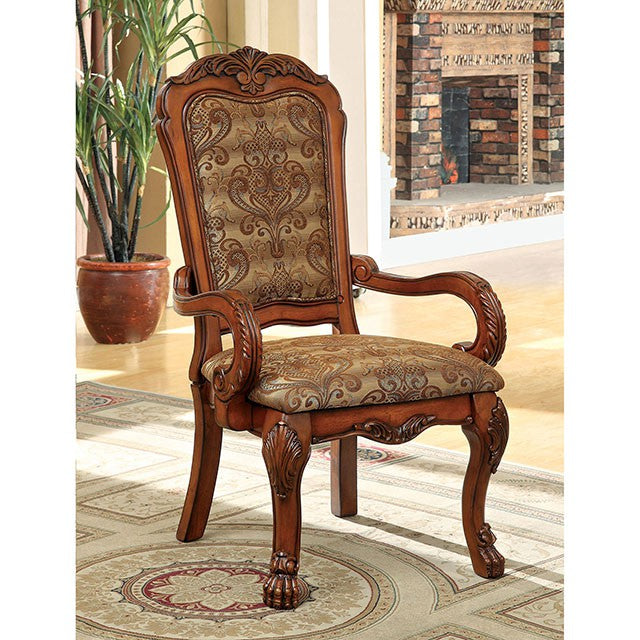 Medieve Antique Oak Arm Chair (2/CTN) - Casa Morelos / Coahuila Furniture (Oklahoma City, OK)