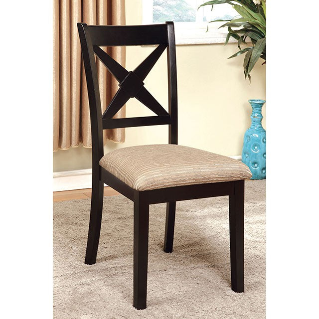Liberta Dark Oak/Black Dining Table - Casa Morelos / Coahuila Furniture (Oklahoma City, OK)