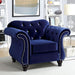 Jolanda Chair Blue & Grey - Casa Morelos / Coahuila Furniture (Oklahoma City, OK)