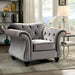 Jolanda Chair Blue & Grey - Casa Morelos / Coahuila Furniture (Oklahoma City, OK)