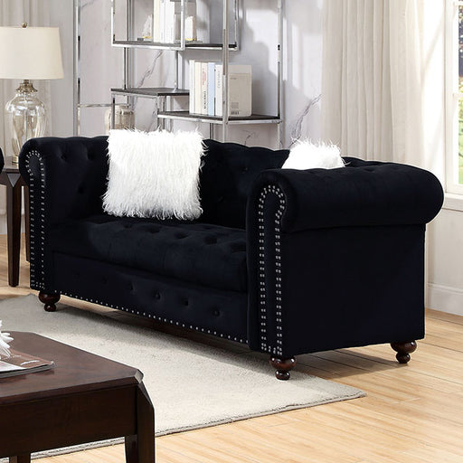 Giacomo Loveseat Black - Casa Morelos / Coahuila Furniture (Oklahoma City, OK)